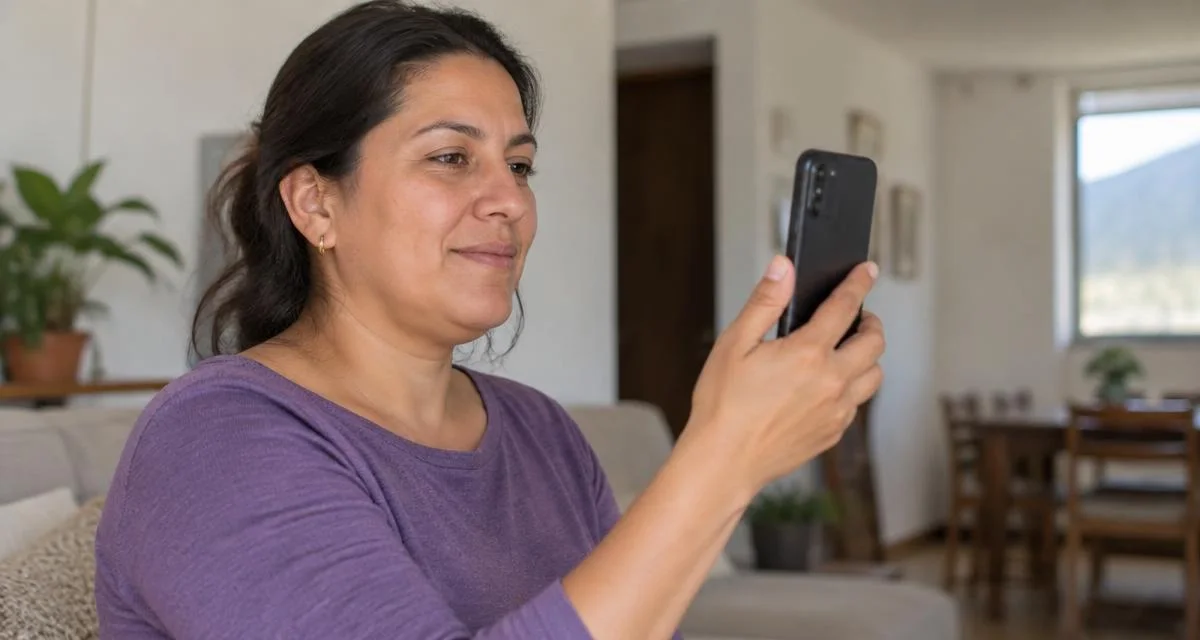 Usuario completando un proceso de verificación de identidad digital desde su celular durante una prueba de onboarding